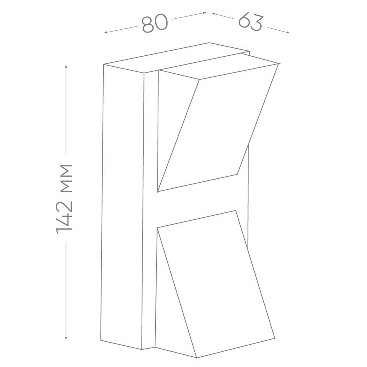 Уличные настенные светильники Светильник уличный светодиодный Feron DH103 2*3W 400Lm 4000K черный 06316 
