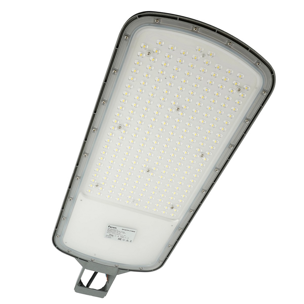 Консольные уличные светодиодные светильники на столб Светодиодный уличный консольный светильник Feron SP3070 200W 5000K серый 51803 