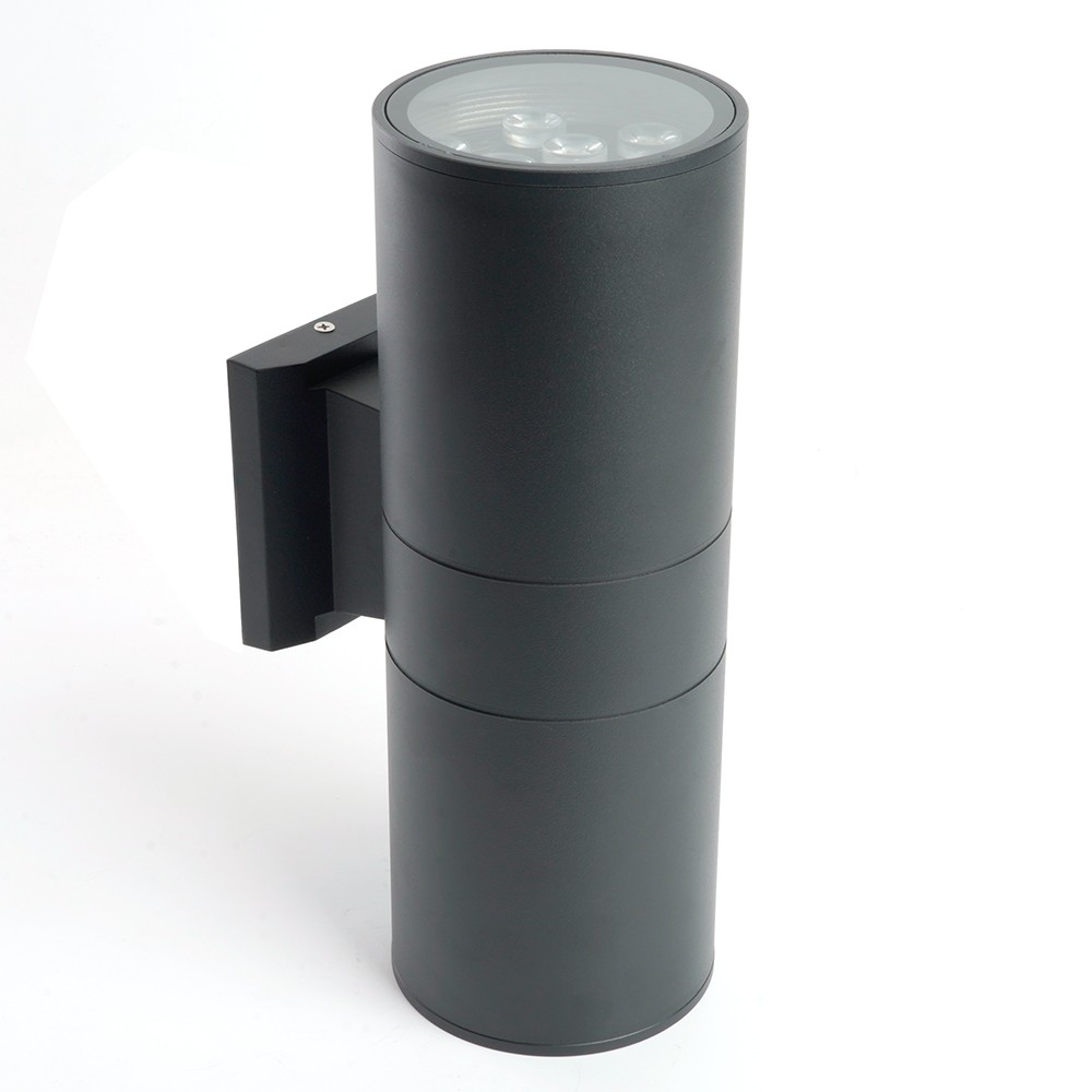 Уличные настенные светильники Светильник уличный светодиодный Feron DH0710 2*9W 1500Lm 2700K черный 48355 