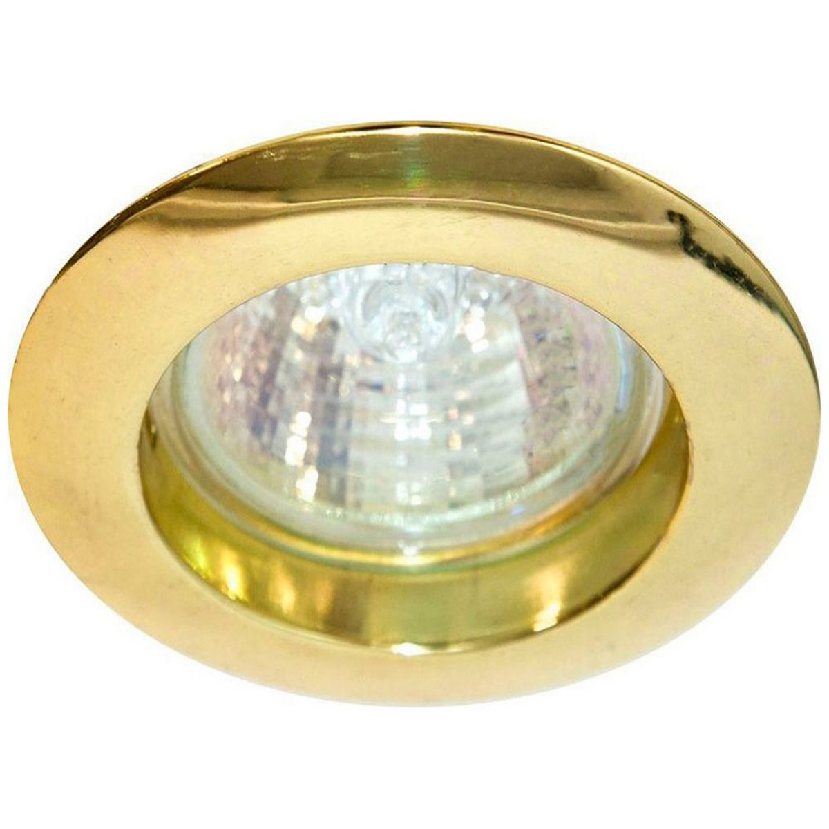 Светильники встраиваемые распродажа Светильник встраиваемый Feron DL307 потолочный золотистый MR16 G5.3 15010 