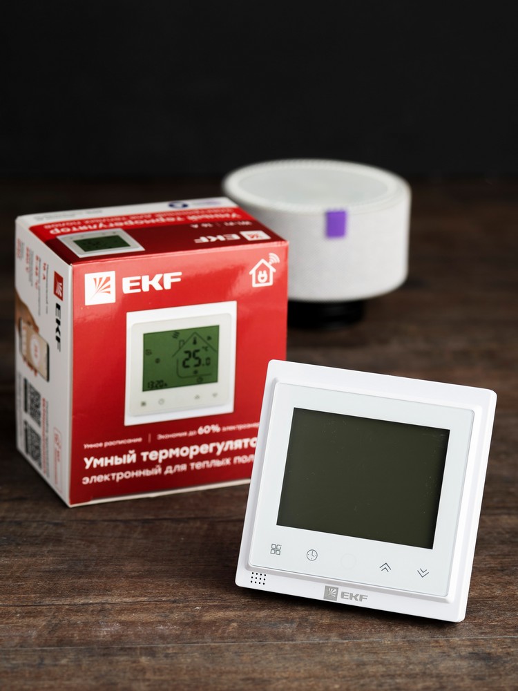Терморегуляторы для теплого пола Умный термостат EKF PROxima Connect для теплых полов Wi-Fi ett-4 