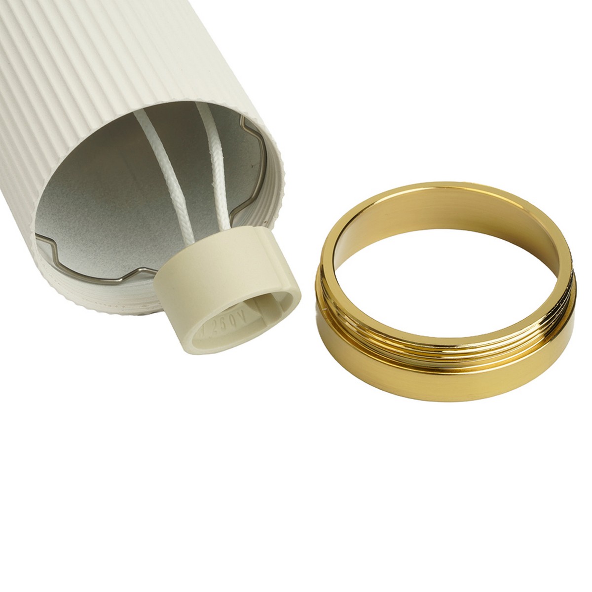 Трековые светодиодные светильники Светильник Feron AL174 трековый под лампу GU10 белый античное золото 48693 