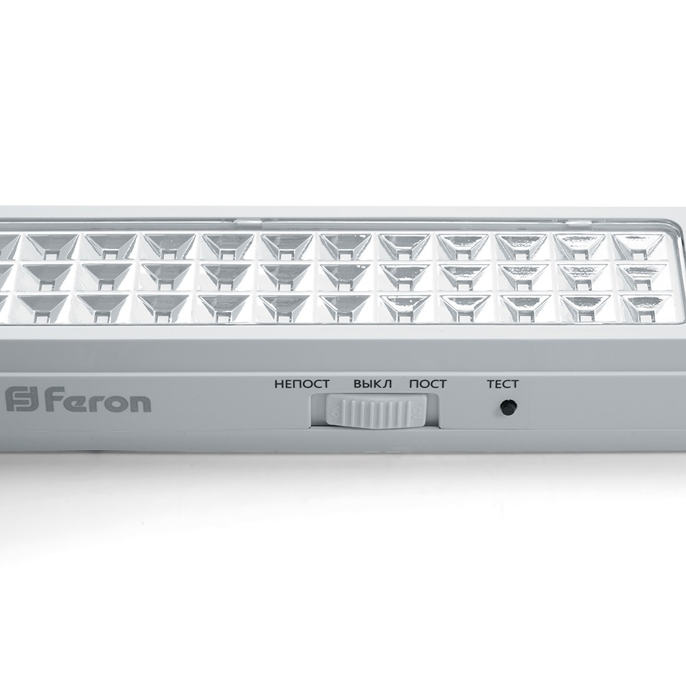 Светодиодные светильники ЖКХ Светильник аварийный Feron EM112 60 LED AC/DC белый 41534 