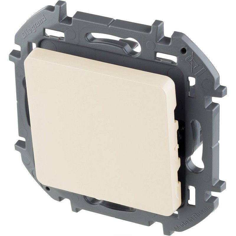 Legrand Inspiria Слоновая кость Переключатель Legrand INSPIRIA Слоновая кость одноклавишный 10 AX 250 В 673651