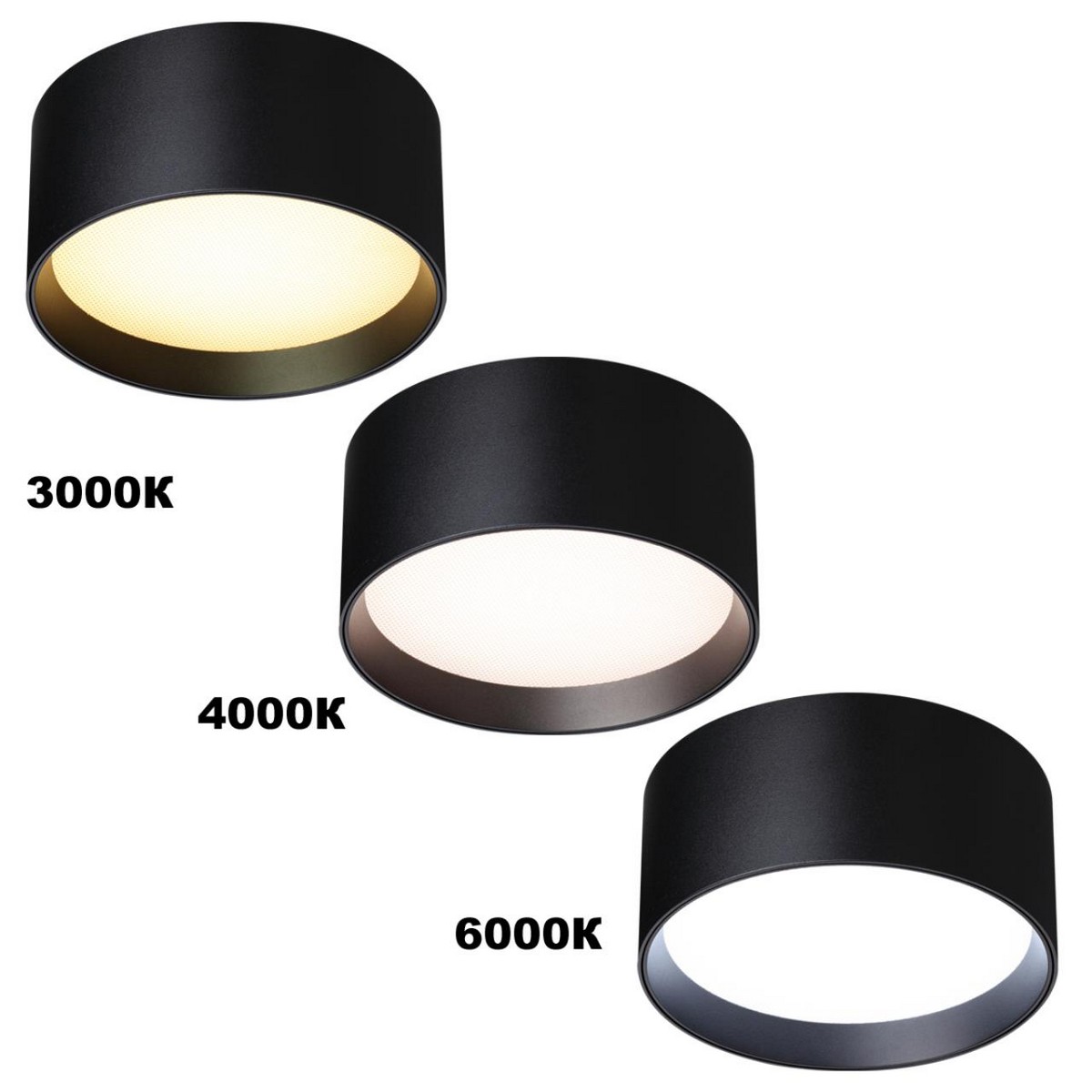 Светильники споты светодиодные Светильник накладной светодиодный с переключателем цветовой темперетуры NOVOTECH 359593 ORBIS 