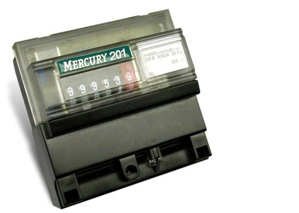 Электросчетчики Счётчик электроэнергии однофазный Меркурий 201.5 однотарифный 60А