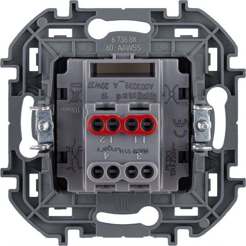 Legrand Inspiria Слоновая кость Переключатель Legrand INSPIRIA Слоновая кость промежуточный винтовые клеммы 10 AX 250 В 673681