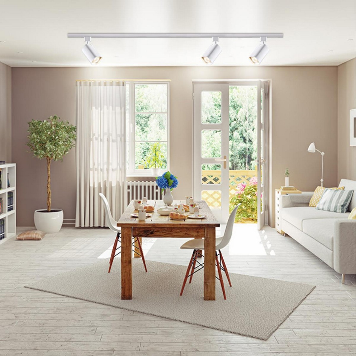 Трековые светодиодные светильники Светильник трековый однофазный трехжильный NOVOTECH 370552 GUSTO 