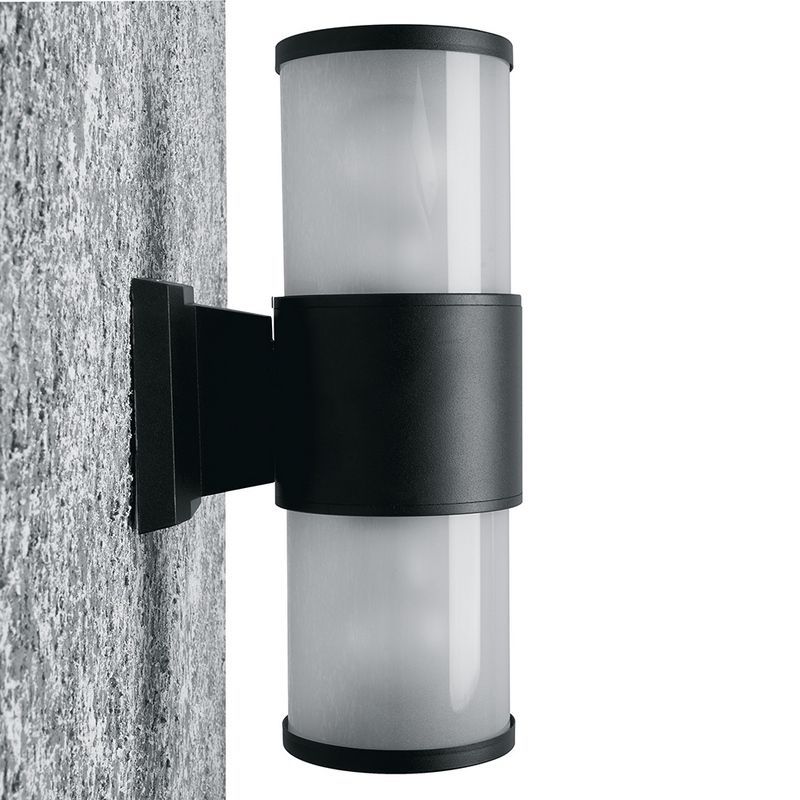 Уличные настенные светильники Светильник садово-парковый Feron DH0903 на стену вверх/вниз  E27 230V черный 11654 