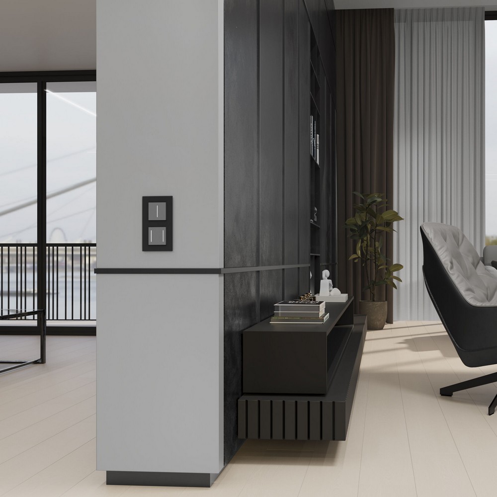 Werkel Серебряный механизмы Умный сенсорный выключатель Werkel одноклавишный (серебряный) W45130060