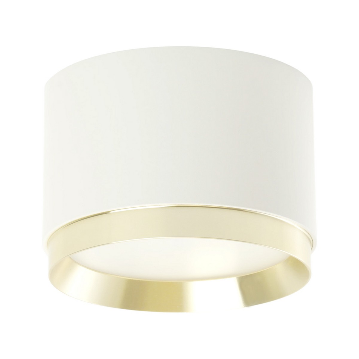 Светильники споты светодиодные Светильник Feron потолочный Barrel DUET HL459 GX53 белый + золото IP20 52022 