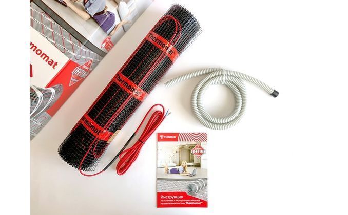 Теплый пол Thermo (Швеция) Теплый пол нагревательный мат Thermo Thermomat TVK-300 BL 4 м.кв 